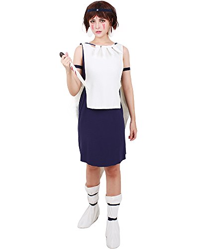 miccostumes Damen Prinzessin Mononoke San Cosplay Kostüm, Weiß, Medium von miccostumes