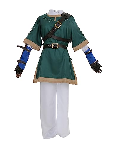 miccostumes Herren Link Cosplay groß Grün und Weiß von miccostumes