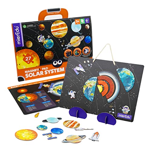 mierEdu Magnet Pad - Sonnensystem I Großartiges Puzzleset I Fördert Fantasie + Kreativität I Spielzeug für Kinder I Magnetspiele für Kinder ab 3 Jahre von mierEdu