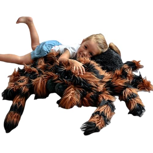 mikamax Giant Tarantula Plush - XXL - Spinne Pluschy - Spinne Plüschtier - 85 cm von mikamax