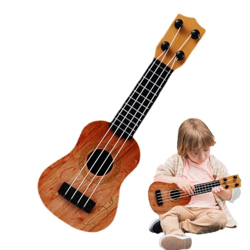 Kinder-Ukulele-Spielzeug, Kinder-Ukulele für Mädchen, Kinder Spielen frühpädagogische Gitarre, Antikollisions-Keep-Töne, 4-saitige Kinder-Ukulele für Mädchen, Vorschulkinder, Anfänger von mimika