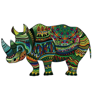 Nashorn-Puzzle - S/100 Teile von mindsti