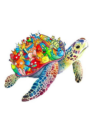 Trollige Schildkröte-Puzzle - L/300 Teile von mindsti