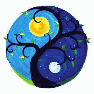 Yin Yang Blau-Puzzle - S/100 Teile von mindsti