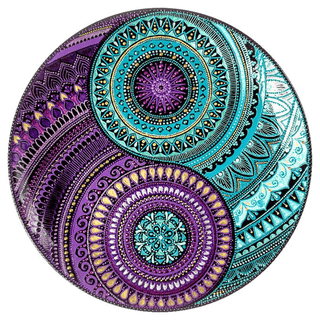 Yin Yang türkis/violett-Puzzle - M/200 Teile von mindsti