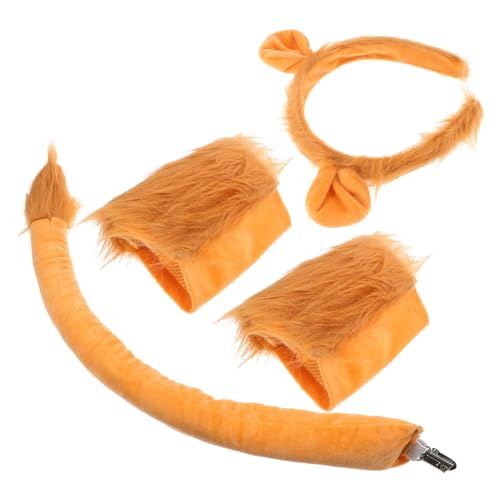 minkissy 1 Satz Halloween-Tier-Stirnbänder Tierisches Haarband für Halloween Tierische Verkleidung für Halloween Haarband mit Tierohren Löwenohren Stirnband Löwenkostüm Performance-Kostüm von minkissy