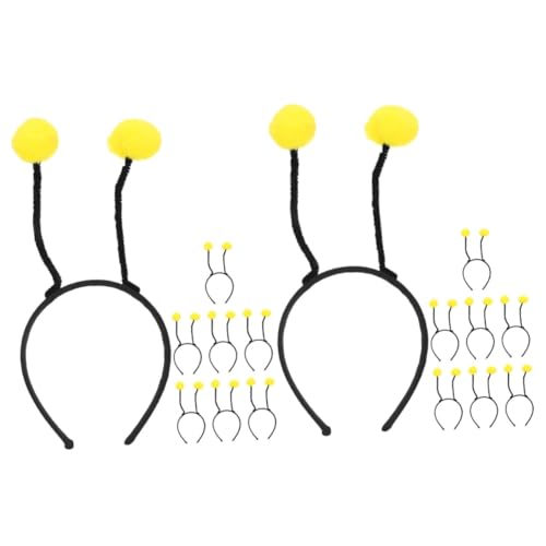 minkissy 16 Stk Tierisches Stirnband Entzückende Haarreifen Biene Haarband Tier-tentakel-haarband Haarbandverzierung Bienententakel-haarband Antennen-haarband Party-haarbänder Vlies Yellow von minkissy