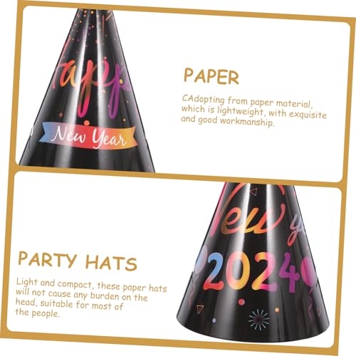 minkissy 18 Stück Teiliges Silvester Papierkegel-partyhüte Schwarz-gold Design Neujahrsparty Erwachsene Neujahrsdekoration Fotorequisite Langlebig und Komfortabel minkissy 18 Stück Teiliges Silvester Papierkegel-partyhüte Schwarz-gold Design Neujahrsparty Erwachsene Neujahrsdekoration Fotorequisite Langlebig und Komfortabel von minkissy
