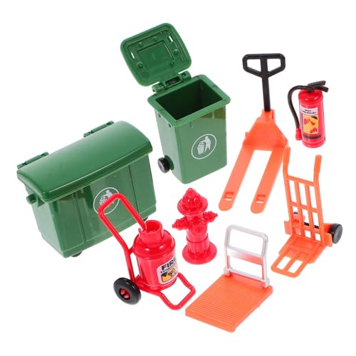 minkissy 1Satz Simulationsspielzeug Set für Feuerwehr Werkzeugset mit Wiederverwendbaren Materialien für Rollenspiele und Motorische Fähigkeiten Mülleimer Müllauto minkissy 1Satz Simulationsspielzeug Set für Feuerwehr Werkzeugset mit Wiederverwendbaren Materialien für Rollenspiele und Motorische Fähigkeiten Mülleimer Müllauto von minkissy