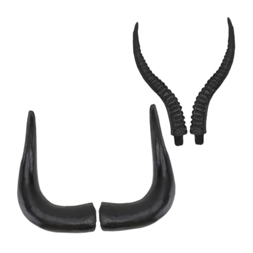 minkissy 2 Paare Künstliche Ochsen und Antilopenhörner DIY Haarschmuck Kunststoff Hörner Stirnband Halloween Kostüm Zubehör Stabil und Vielseitig für Party Dekoration minkissy 2 Paare Künstliche Ochsen und Antilopenhörner DIY Haarschmuck Kunststoff Hörner Stirnband Halloween Kostüm Zubehör Stabil und Vielseitig für Party Dekoration von minkissy