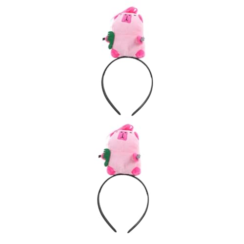 minkissy 2 Stück Lustiges Stirnband Horn Kopfbedeckung Capybara Cosplay Stirnband Cartoon Stirnband Capybara Stirnband Capybara Haeddress Party Haarreifen Capybara Kopfbedeckung Capybara von minkissy