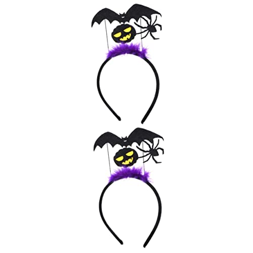 minkissy 2St Halloween-Stirnband karneval stirnbänder Cosplay-Haarbänder Party-Haarband party haarreifen party kopfschmuck Party verkleiden sich Haarreifen Stirnband im Halloween-Stil von minkissy