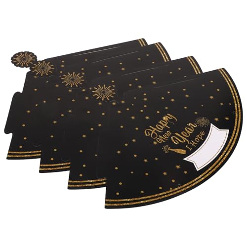 minkissy 4 Stück Neujahrsparty Papierkegelhut Leichte Bequeme Kopfbedeckung für Silvester Countdown und Feierlichkeiten Dekorativ mit Feiner Verarbeitung und Kompakter minkissy 4 Stück Neujahrsparty Papierkegelhut Leichte Bequeme Kopfbedeckung für Silvester Countdown und Feierlichkeiten Dekorativ mit Feiner Verarbeitung und Kompakter von minkissy