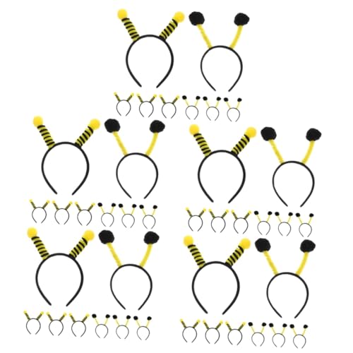 minkissy 40 Stück Bienen Kopfschmuck Bienenantennen Haarreifen Bienen Tentakel Stirnband Party Haarreifen Haar Accessoire Für Cosplay Kreatives Stirnband Party Haar Accessoire von minkissy