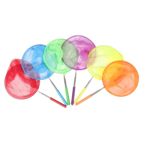 minkissy 6 Stück Teiliges Teleskop Kescher für Farbige Ausziehbare Edelstahlstäbe Leichtes Nylonnetz Robustes Outdoor zum von Insekten Schmetterlingen und Kleinen Fischen minkissy 6 Stück Teiliges Teleskop Kescher für Farbige Ausziehbare Edelstahlstäbe Leichtes Nylonnetz Robustes Outdoor zum von Insekten Schmetterlingen und Kleinen Fischen von minkissy