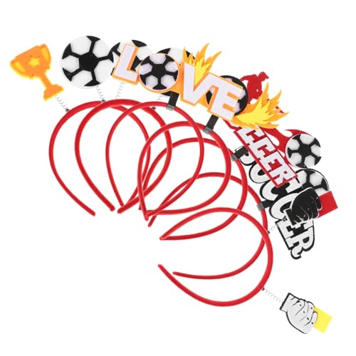 minkissy 7 Stück Teiliges Fußball Haarband Set Handgefertigt Bequem und Rutschfest Kreative Sport Stirnbänder mit Fußball Motiven als Party und Fotorequisiten für Fußballfans und minkissy 7 Stück Teiliges Fußball Haarband Set Handgefertigt Bequem und Rutschfest Kreative Sport Stirnbänder mit Fußball Motiven als Party und Fotorequisiten für Fußballfans und von minkissy