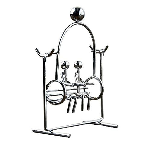 minkissy Balance Ball Tumbler Kreatives Swing Figurine für Schreibtischdekoration Kinetisches für Zuhause und Büro Stressabbau und Ansprechende Kunstobjekte minkissy Balance Ball Tumbler Kreatives Swing Figurine für Schreibtischdekoration Kinetisches für Zuhause und Büro Stressabbau und Ansprechende Kunstobjekte von minkissy