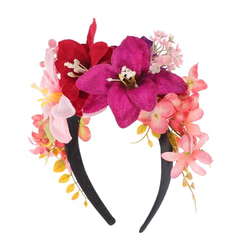 minkissy Blumen Stirnband Damen Modisches Lilien Haarband Für Hochzeit Party Geburtstag Stoff Blüten Haarband Für Frauen von minkissy