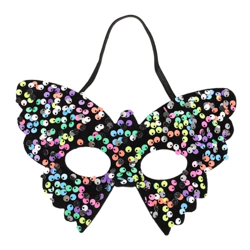 minkissy Dekorative Schmetterlings Maskerademaske Für Frauen Funkelnde Elegante Paillettenmaske Partygeschenk Für Party Cosplay Und Themenveranstaltungen von minkissy