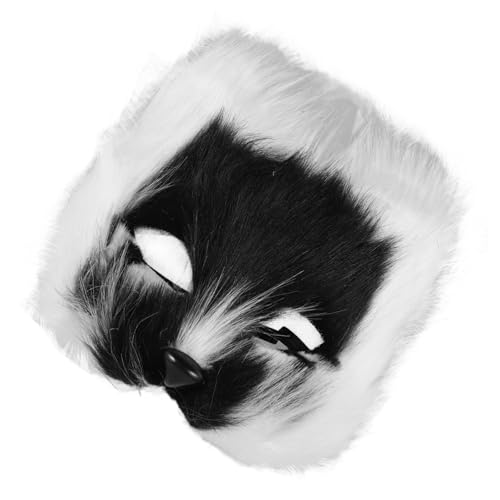 minkissy Flauschige Halbgesichtige Tiermaske aus Kunstpelz Wiederverwendbare Cosplay Maske für Damen und Herren Niedliche Fuchs Maske für Halloween Karneval Maskenball und Party minkissy Flauschige Halbgesichtige Tiermaske aus Kunstpelz Wiederverwendbare Cosplay Maske für Damen und Herren Niedliche Fuchs Maske für Halloween Karneval Maskenball und Party von minkissy