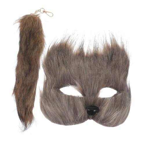 minkissy Fuchsmaske mit Cosplay Tiermaske Halloween Kostüm Reusable Accessoire für Erwachsene und Party minkissy Fuchsmaske mit Cosplay Tiermaske Halloween Kostüm Reusable Accessoire für Erwachsene und Party von minkissy