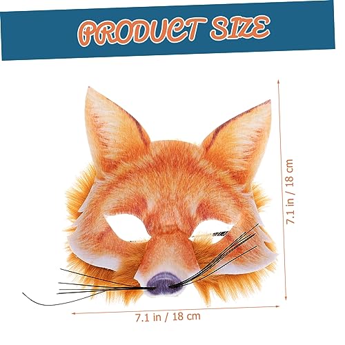 minkissy Halbgesichts Fuchsmasken Halloween Party Maske Kunststoff Leicht mit Augenlöchern für Kostüm Cosplay Rollenspiel Fasching Karneval Verkleidung minkissy Halbgesichts Fuchsmasken Halloween Party Maske Kunststoff Leicht mit Augenlöchern für Kostüm Cosplay Rollenspiel Fasching Karneval Verkleidung von minkissy