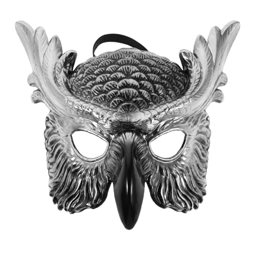 minkissy Halbgesichts Halloween Maske Eulen Design für Erwachsene Realistische Kunststoff Masquerade mit Komfortablem Sitz Vielseitig für Karneval Cosplay und Themenpartys Geeignet minkissy Halbgesichts Halloween Maske Eulen Design für Erwachsene Realistische Kunststoff Masquerade mit Komfortablem Sitz Vielseitig für Karneval Cosplay und Themenpartys Geeignet von minkissy