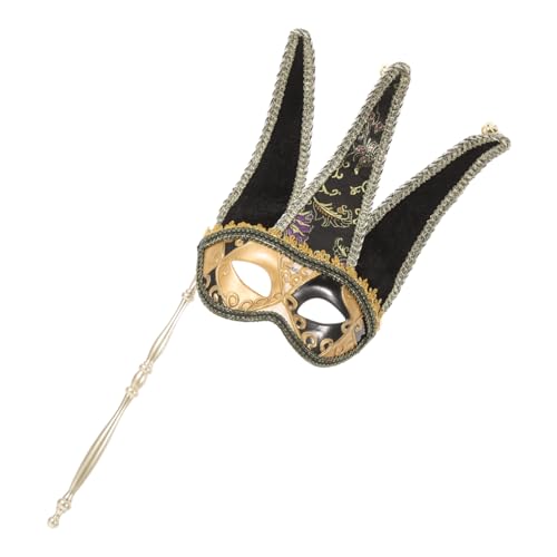 minkissy Halbgesichts Handmaske mit Griff Einzigartige Masquerade Party Maske für Damen und Herren Stilvolles Cosplay Accessoire Geeignet für Halloween Karneval und Kostümpartys minkissy Halbgesichts Handmaske mit Griff Einzigartige Masquerade Party Maske für Damen und Herren Stilvolles Cosplay Accessoire Geeignet für Halloween Karneval und Kostümpartys von minkissy