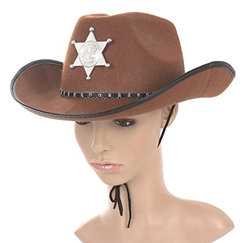 minkissy Halloween kostüm Halloween Costume Hut für Damen Sommer Sommermützen für Herren Kleidung Filzhüte für Damen Sheriff-Partyhut Hut bilden Requisiten -Hut Kind Filzhut von minkissy