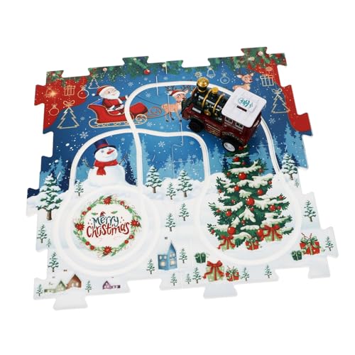 minkissy Interaktives Weihnachtszug Puzzle für DIY Zusammenbau Holzeisenbahn Lernspielzeug ohne Batterie Festliches Eisenbahnspielzeug Denkvermögen und Räumlichem Denken minkissy Interaktives Weihnachtszug Puzzle für DIY Zusammenbau Holzeisenbahn Lernspielzeug ohne Batterie Festliches Eisenbahnspielzeug Denkvermögen und Räumlichem Denken von minkissy