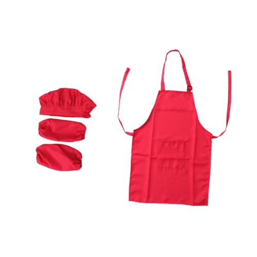 minkissy Kochset mit Schürze Hut und Ärmel zum Schutz Mittlere für Jahre Rotes Rollenspiel Kostüm für Backen Malen und Party Pflegeleicht Langlebig und Vielseitig Einsetzbar minkissy Kochset mit Schürze Hut und Ärmel zum Schutz Mittlere für Jahre Rotes Rollenspiel Kostüm für Backen Malen und Party Pflegeleicht Langlebig und Vielseitig Einsetzbar von minkissy