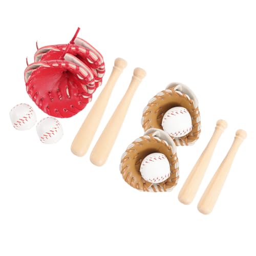 minkissy Mini Baseball Set Handschuh und Ball Teiliges Puppenhaus Zubehör Kleine Baseballschläger und Bälle Dekoratives Sportspielzeug für Miniaturhäuser und Kreative Bastelideen minkissy Mini Baseball Set Handschuh und Ball Teiliges Puppenhaus Zubehör Kleine Baseballschläger und Bälle Dekoratives Sportspielzeug für Miniaturhäuser und Kreative Bastelideen von minkissy