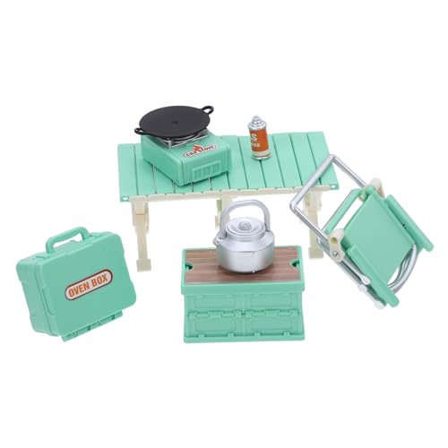 minkissy Miniatur Camping Tisch Gasherd Klappstuhl Teekessel Puppenhaus Grill Zubehör BBQ Spielset Kinderküche Modell DIY Dekoration Leicht Tragbar Realistisch minkissy Miniatur Camping Tisch Gasherd Klappstuhl Teekessel Puppenhaus Grill Zubehör BBQ Spielset Kinderküche Modell DIY Dekoration Leicht Tragbar Realistisch von minkissy