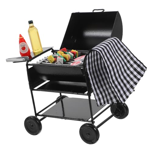 minkissy Miniatur Grill für Puppenhaus Realistisches BBQ Modell Zubehör für Rollenspiele und DIY Dekoration Sicher und Kinderfreundlich Perfektes für Sammler minkissy Miniatur Grill für Puppenhaus Realistisches BBQ Modell Zubehör für Rollenspiele und DIY Dekoration Sicher und Kinderfreundlich Perfektes für Sammler von minkissy