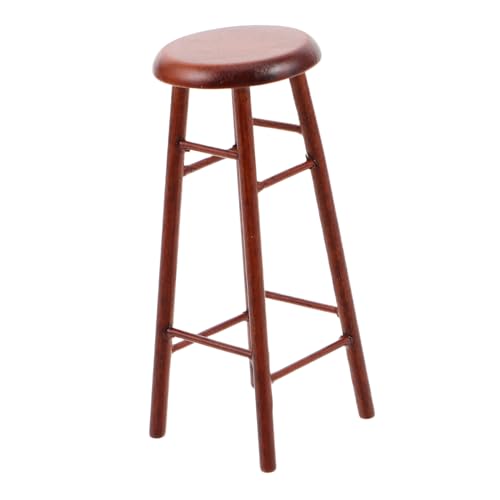 minkissy Miniatur Holzstuhl Puppenhaus Barhocker Kreatives DIY Miniaturmöbel Küchenzubehör Realistischer Hoher Sitz für Puppenhaus Szene Wohnzimmer Dekor minkissy Miniatur Holzstuhl Puppenhaus Barhocker Kreatives DIY Miniaturmöbel Küchenzubehör Realistischer Hoher Sitz für Puppenhaus Szene Wohnzimmer Dekor von minkissy