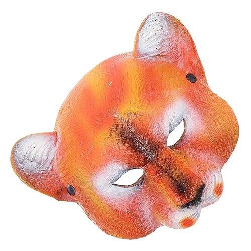 minkissy PU Löwenmaske Halbgesichtsmaske Halloween Tiermaske Cosplay Kostümaccessoire für Erwachsene Langlebig Atmungsaktiv minkissy PU Löwenmaske Halbgesichtsmaske Halloween Tiermaske Cosplay Kostümaccessoire für Erwachsene Langlebig Atmungsaktiv von minkissy