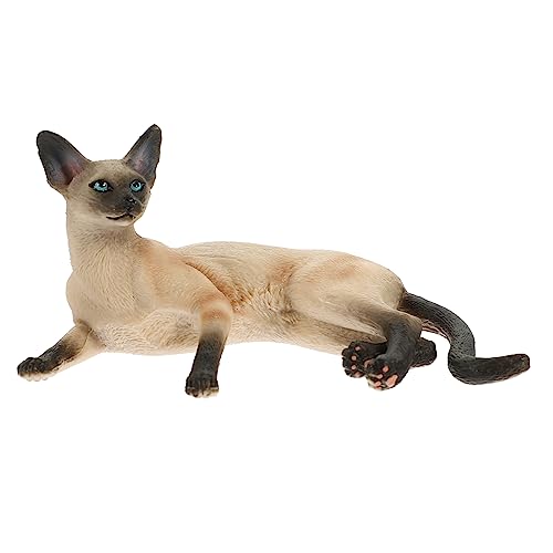 minkissy Plastik Siamkatze Figurine Realistisch Kleine Dekoration für Schreibtisch und Haushalt Detailreiche Katzenornament Niedliche Katzendeko als Fotorequisite minkissy Plastik Siamkatze Figurine Realistisch Kleine Dekoration für Schreibtisch und Haushalt Detailreiche Katzenornament Niedliche Katzendeko als Fotorequisite von minkissy