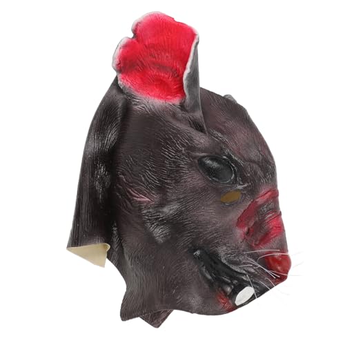 minkissy Rattenmaske Tierkopf Animal Face Vielseitige Halloween Cosplay Komfortabler Sitz Langlebiges Kostümzubehör für Karneval Fasching Party minkissy Rattenmaske Tierkopf Animal Face Vielseitige Halloween Cosplay Komfortabler Sitz Langlebiges Kostümzubehör für Karneval Fasching Party von minkissy