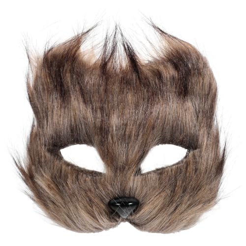 minkissy Realistische Fuchs Tiermaske Halbgesichts Kostüm Requisite mit Elastischem Band für Damen Halloween Karneval Maskenball Cosplay Party Zubehör minkissy Realistische Fuchs Tiermaske Halbgesichts Kostüm Requisite mit Elastischem Band für Damen Halloween Karneval Maskenball Cosplay Party Zubehör von minkissy