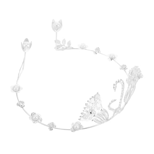 minkissy Tiara Perlenkronen Für Blumensträuße Prinzessin Kuchendeckel Mini-kronen Für Blumensträuße Prinzessinnen-kuchendekorationen Kronen-kuchenaufsatz Gold Krone Topper Eisenblech Silver von minkissy