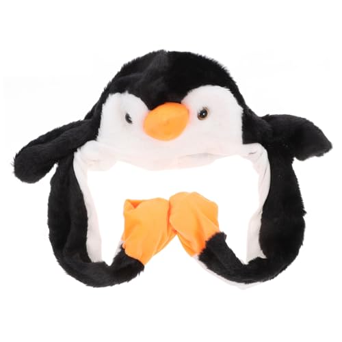 minkissy Wackelohren Pinguin Mütze Plüsch Winterhut mit Beweglichen Ohren für Party Kostüm Fasching Karneval Cosplay Zubehör für Erwachsene minkissy Wackelohren Pinguin Mütze Plüsch Winterhut mit Beweglichen Ohren für Party Kostüm Fasching Karneval Cosplay Zubehör für Erwachsene von minkissy