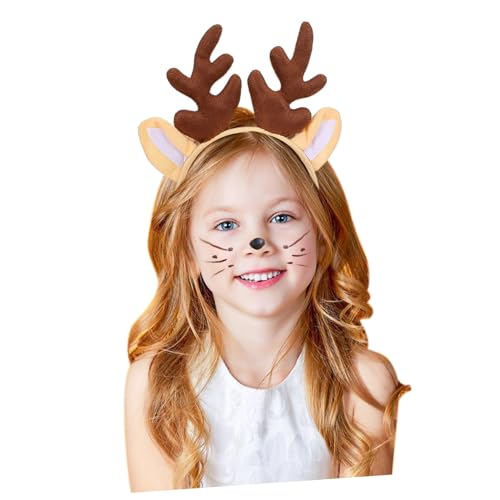 minkissy Weihnachtlicher Geweih Haarreif Kinderkopfband für Kostüm Party Fotorequisiten Leicht und Langlebig für Mädchen minkissy Weihnachtlicher Geweih Haarreif Kinderkopfband für Kostüm Party Fotorequisiten Leicht und Langlebig für Mädchen von minkissy