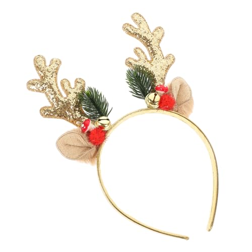 minkissy Weihnachtliches Rentier Geweih Stirnband mit Glocken Leichtes Antler Haarreif für Erwachsene und Komfortabel Langlebig Festliche Party und Kostümdekoration minkissy Weihnachtliches Rentier Geweih Stirnband mit Glocken Leichtes Antler Haarreif für Erwachsene und Komfortabel Langlebig Festliche Party und Kostümdekoration von minkissy