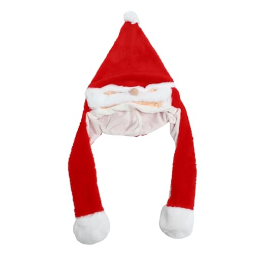 minkissy Weihnachtsmütze mit Beweglichen Ohren Kuschelige Party Kostüm Kappe Wärmende Xmas Mütze für Erwachsene Festliche Kopfbedeckung für Weihnachten Lustiger Ohrenspiel Hut für Events minkissy Weihnachtsmütze mit Beweglichen Ohren Kuschelige Party Kostüm Kappe Wärmende Xmas Mütze für Erwachsene Festliche Kopfbedeckung für Weihnachten Lustiger Ohrenspiel Hut für Events von minkissy