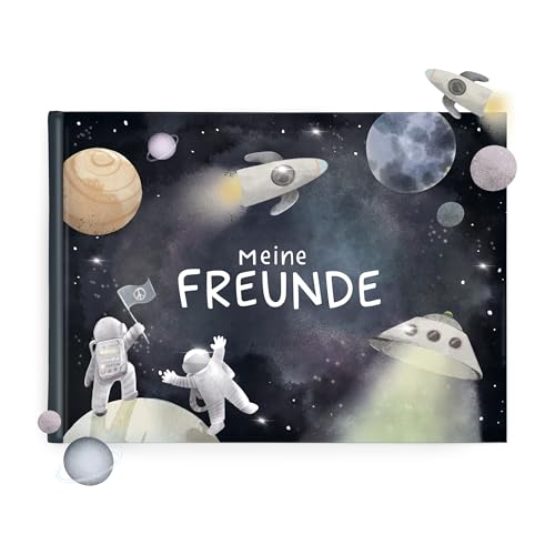 mintkind Freundebuch für Jungen – Schulfreundebuch Astronauten Blau mit Hardcover, kreativen Fragen & Extras – 30 Freunde – Geschenk zur Einschulung mintkind Freundebuch für Jungen – Schulfreundebuch Astronauten Blau mit Hardcover, kreativen Fragen & Extras – 30 Freunde – Geschenk zur Einschulung von mintkind