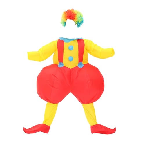 misppro Aufblasbares Clown-Kostüm für Erwachsene Halloween Karneval Party mit Luftgebläse Batteriebox misppro Aufblasbares Clown-Kostüm für Erwachsene Halloween Karneval Party mit Luftgebläse Batteriebox von misppro