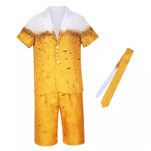 misppro Bier Kostüm Herren Oktoberfest Outfit Halloween Dress Up Kleidung Deutsch Bayerisch Party Festival Kostüm XL misppro Bier Kostüm Herren Oktoberfest Outfit Halloween Dress Up Kleidung Deutsch Bayerisch Party Festival Kostüm XL von misppro