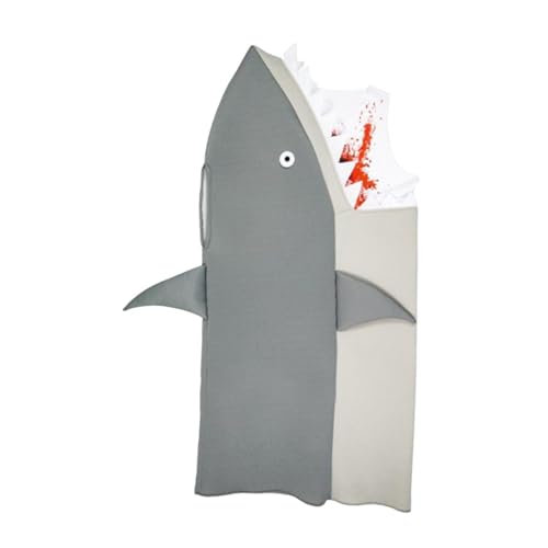 misppro Hai-Kostüm-Outfit für Verkleidungen, Rollenspiele, Bühnenaufführung, Motto-Party, Halloween, Cosplay, Erwachsene misppro Hai-Kostüm-Outfit für Verkleidungen, Rollenspiele, Bühnenaufführung, Motto-Party, Halloween, Cosplay, Erwachsene von misppro