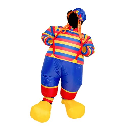 misppro Karneval Clowns Aufblasbares Kostüm für Damen mit Hut und Gebläse Bühnenaufführung Party Outfit misppro Karneval Clowns Aufblasbares Kostüm für Damen mit Hut und Gebläse Bühnenaufführung Party Outfit von misppro
