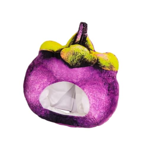 misppro Mangostan Plüsch Hut Neuheit Kopfbedeckung Kostüm Zubehör für Weihnachten Karneval Party Urlaub Ostern 34 x 40 cm misppro Mangostan Plüsch Hut Neuheit Kopfbedeckung Kostüm Zubehör für Weihnachten Karneval Party Urlaub Ostern 34 x 40 cm von misppro